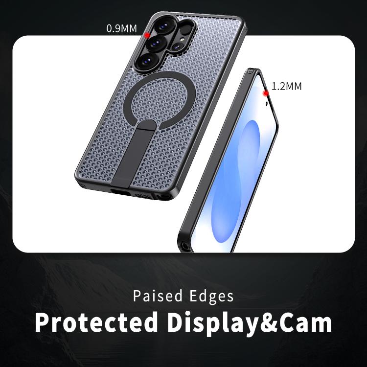 Custodia per telefono con supporto MagSafe di raffreddamento a nido d'ape, For Samsung Galaxy S26 Ultra 5G, For Samsung Galaxy A07 4G, For Samsung Galaxy A17 5G, For Samsung Galaxy M56 / F56 5G