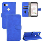 Tinta unita Skin Feel Fibbia magnetica Flip orizzontale Custodia in pelle PU con struttura in vitello con supporto e slot per schede e portafoglio, For Google Pixel 3, For Google Pixel 3 XL, For Google Pixel 4, For Google Pixel 4 XL