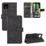 Tinta unita Skin Feel Fibbia magnetica Flip orizzontale Custodia in pelle PU con struttura in vitello con supporto e slot per schede e portafoglio, For Google Pixel 3, For Google Pixel 3 XL, For Google Pixel 4, For Google Pixel 4 XL