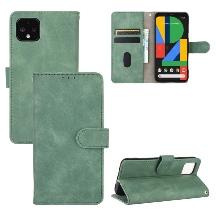 Tinta unita Skin Feel Fibbia magnetica Flip orizzontale Custodia in pelle PU con struttura in vitello con supporto e slot per schede e portafoglio, For Google Pixel 3, For Google Pixel 3 XL, For Google Pixel 4, For Google Pixel 4 XL