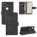Tinta unita Skin Feel Fibbia magnetica Flip orizzontale Custodia in pelle PU con struttura in vitello con supporto e slot per schede e portafoglio, For Google Pixel 4a, For Google Pixel 3a XL, For Google Pixel 3a