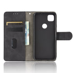 Tinta unita Skin Feel Fibbia magnetica Flip orizzontale Custodia in pelle PU con struttura in vitello con supporto e slot per schede e portafoglio, For Google Pixel 4a, For Google Pixel 3a XL, For Google Pixel 3a