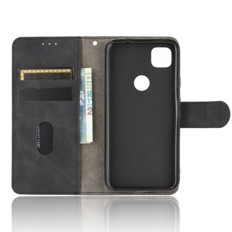 Tinta unita Skin Feel Fibbia magnetica Flip orizzontale Custodia in pelle PU con struttura in vitello con supporto e slot per schede e portafoglio, For Google Pixel 4a, For Google Pixel 3a XL, For Google Pixel 3a