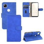 Tinta unita Skin Feel Fibbia magnetica Flip orizzontale Custodia in pelle PU con struttura in vitello con supporto e slot per schede e portafoglio, For Google Pixel 4a, For Google Pixel 3a XL, For Google Pixel 3a