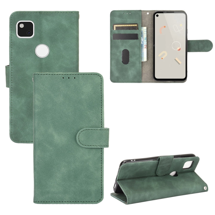 Tinta unita Skin Feel Fibbia magnetica Flip orizzontale Custodia in pelle PU con struttura in vitello con supporto e slot per schede e portafoglio, For Google Pixel 4a, For Google Pixel 3a XL, For Google Pixel 3a
