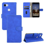 Tinta unita Skin Feel Fibbia magnetica Flip orizzontale Custodia in pelle PU con struttura in vitello con supporto e slot per schede e portafoglio, For Google Pixel 4a, For Google Pixel 3a XL, For Google Pixel 3a