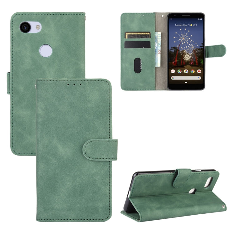 Tinta unita Skin Feel Fibbia magnetica Flip orizzontale Custodia in pelle PU con struttura in vitello con supporto e slot per schede e portafoglio, For Google Pixel 4a, For Google Pixel 3a XL, For Google Pixel 3a