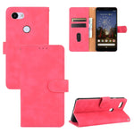 Tinta unita Skin Feel Fibbia magnetica Flip orizzontale Custodia in pelle PU con struttura in vitello con supporto e slot per schede e portafoglio, For Google Pixel 4a, For Google Pixel 3a XL, For Google Pixel 3a