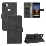Tinta unita Skin Feel Fibbia magnetica Flip orizzontale Custodia in pelle PU con struttura in vitello con supporto e slot per schede e portafoglio, For Google Pixel 4a, For Google Pixel 3a XL, For Google Pixel 3a