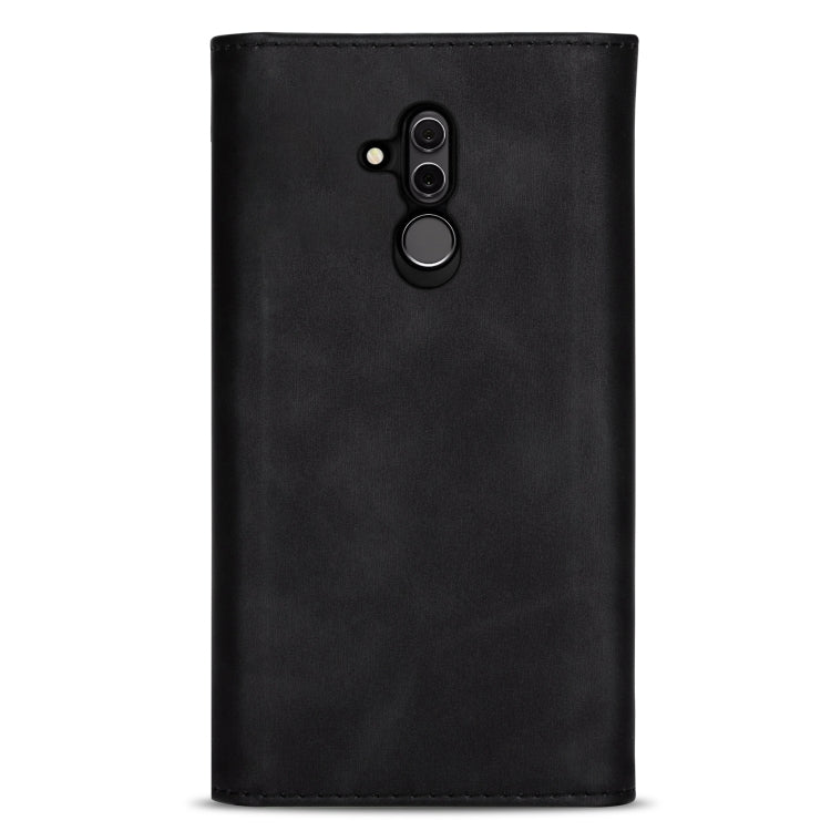 Custodia in pelle flip orizzontale con cerniera Skin Feel con supporto e slot per schede e cornice per foto e cordino e corda lunga, For Huawei Mate 20 Lite / Maimang 7