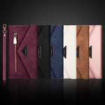 Custodia in pelle flip orizzontale con cerniera Skin Feel con supporto e slot per schede e cornice per foto e cordino e corda lunga, For Huawei Mate 20 Lite / Maimang 7