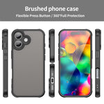 Custodia per telefono in TPU ibrida per PC satinato Fan Dun Series, For iPhone 17, For iPhone Air, For iPhone 16 Pro Max, For iPhone 16 Pro, For iPhone 16 Plus, For iPhone 16