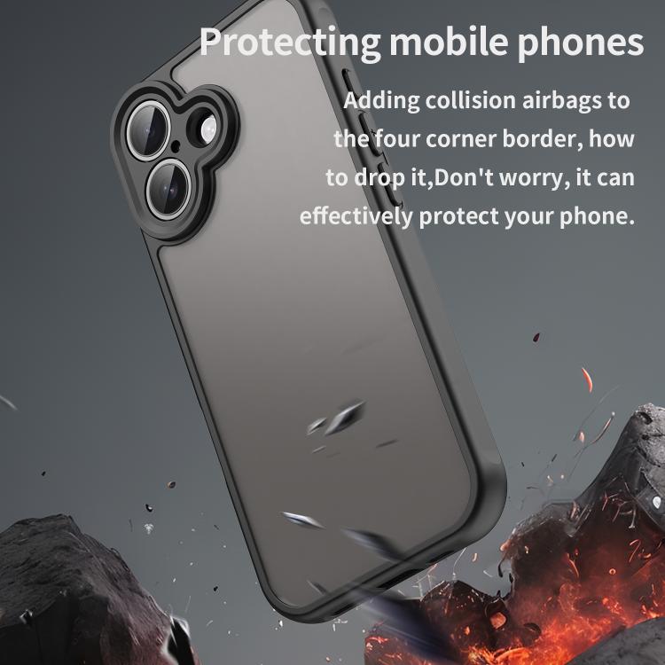 Custodia per telefono in TPU ibrida per PC satinato Fan Dun Series, For iPhone 18, For iPhone 18 Pro, For iPhone 18 Pro Max, For iPhone 17e / 16e, For iPhone 17 Pro Max, For iPhone 17 Pro