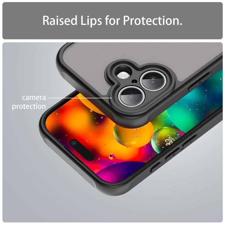 Custodia per telefono in TPU ibrida per PC satinato Fan Dun Series, For iPhone 18, For iPhone 18 Pro, For iPhone 18 Pro Max, For iPhone 17e / 16e, For iPhone 17 Pro Max, For iPhone 17 Pro