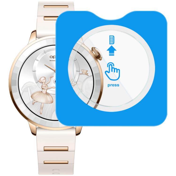 Pellicola per orologi in vetro temperato imak, versione autoposizionante, For OPPO Watch X3 Mini High Gloss Gold, For OPPO Watch X3, For OPPO Watch X2