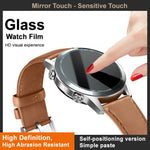 Pellicola per orologi in vetro temperato imak, versione autoposizionante, For OPPO Watch X3 Mini High Gloss Gold, For OPPO Watch X3, For OPPO Watch X2