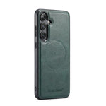 Fierre Shann FS-027 Custodia magnetica per telefono MagSafe con texture in pelle di mucca, For Samsung Galaxy S26+ 5G, For Samsung Galaxy S26 Ultra 5G, For Samsung Galaxy S26 5G, For Samsung Galaxy S25 5G