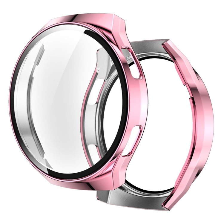 Proteggi schermo in vetro temperato 2 in 1 + Custodia per PC completamente placcata, For Huawei Watch GT2e