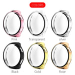 Proteggi schermo in vetro temperato 2 in 1 + Custodia per PC completamente placcata, For Huawei Watch GT2e