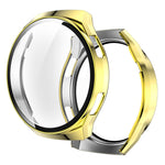 Proteggi schermo in vetro temperato 2 in 1 + Custodia per PC completamente placcata, For Huawei Watch GT2e