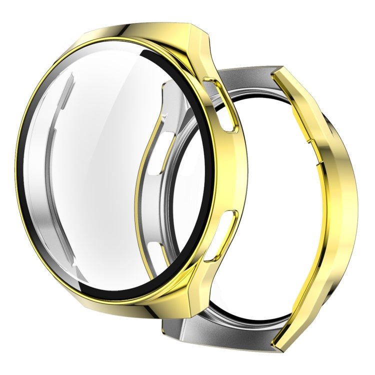 Proteggi schermo in vetro temperato 2 in 1 + Custodia per PC completamente placcata, For Huawei Watch GT2e