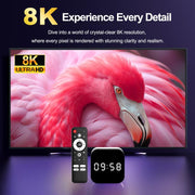 H96Max 8K UHD Android 14 Smart TV Box con telecomando, Allwinner H728 Octa-Core, 2GB+16GB, 4GB+32GB, 4GB+128GB