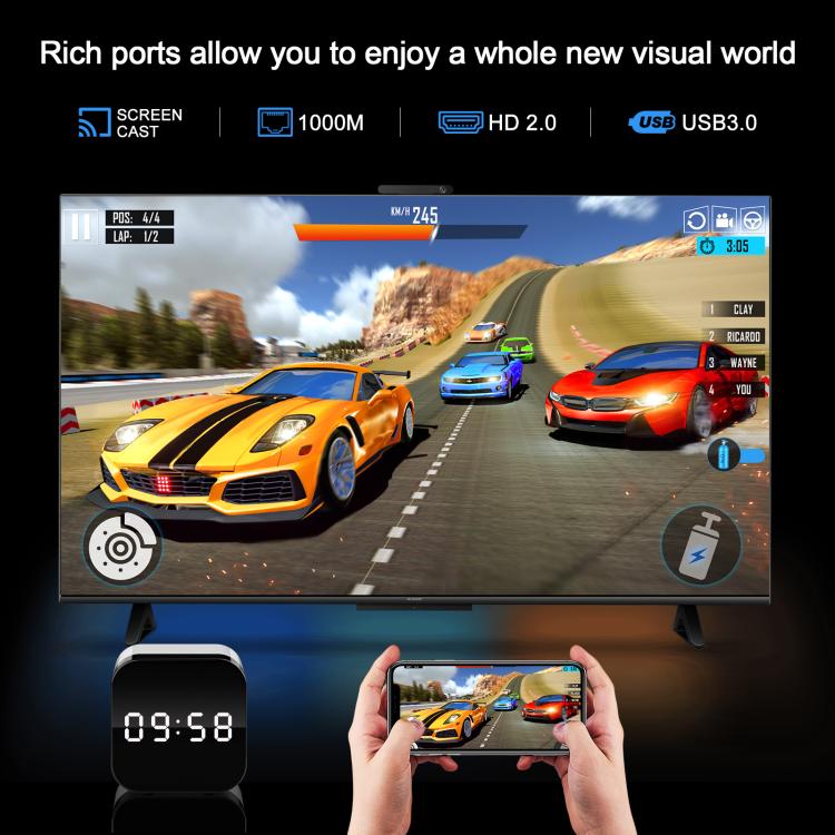 H96Max 8K UHD Android 14 Smart TV Box Allwinner H728