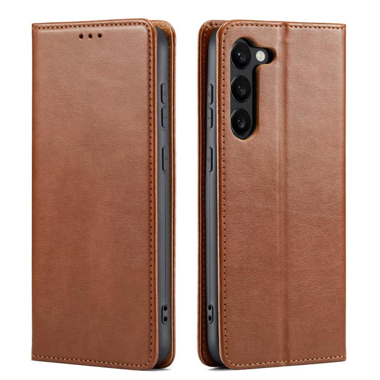 Custodia per telefono Fierre Shann PU in vera pelle, For Samsung Galaxy S26+ 5G, For Samsung Galaxy S26 Ultra 5G, For Samsung Galaxy S26 5G, For Samsung Galaxy S25 Edge 5G, For Samsung Galaxy S25 5G, For Samsung Galaxy S25+ 5G
