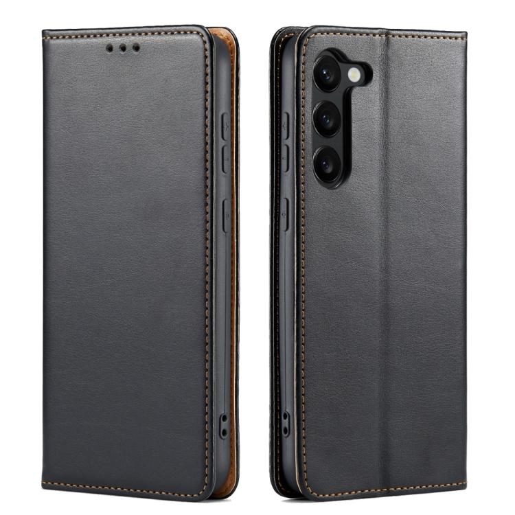 Custodia per telefono Fierre Shann PU in vera pelle, For Samsung Galaxy S26+ 5G, For Samsung Galaxy S26 Ultra 5G, For Samsung Galaxy S26 5G, For Samsung Galaxy S25 Edge 5G, For Samsung Galaxy S25 5G, For Samsung Galaxy S25+ 5G