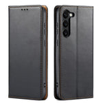 Custodia per telefono Fierre Shann PU in vera pelle, For Samsung Galaxy S26+ 5G, For Samsung Galaxy S26 Ultra 5G, For Samsung Galaxy S26 5G, For Samsung Galaxy S25 Edge 5G, For Samsung Galaxy S25 5G, For Samsung Galaxy S25+ 5G