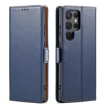 Custodia per telefono Fierre Shann PU in vera pelle, For Samsung Galaxy S25 Ultra 5G