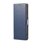Custodia per telefono Fierre Shann PU in vera pelle, For Samsung Galaxy S25 Ultra 5G