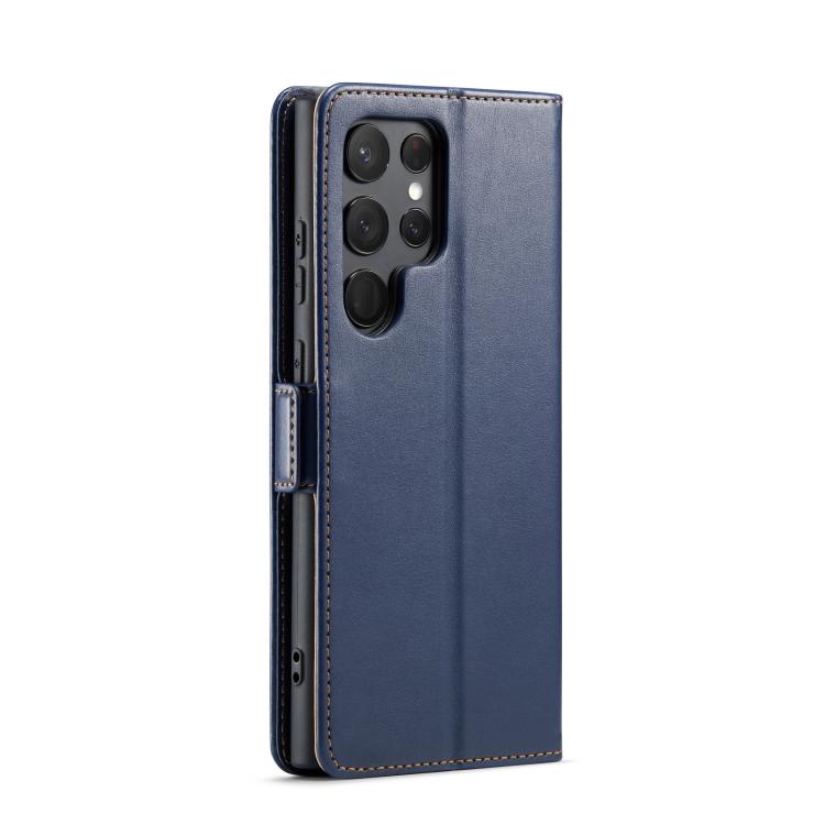 Custodia per telefono Fierre Shann PU in vera pelle, For Samsung Galaxy S25 Ultra 5G