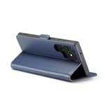 Custodia per telefono Fierre Shann PU in vera pelle, For Samsung Galaxy S25 Ultra 5G