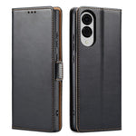 Custodia per telefono Fierre Shann PU in vera pelle, For Samsung Galaxy S26+ 5G, For Samsung Galaxy S26 Ultra 5G, For Samsung Galaxy S26 5G, For Samsung Galaxy S25 Edge 5G, For Samsung Galaxy S25 5G, For Samsung Galaxy S25+ 5G