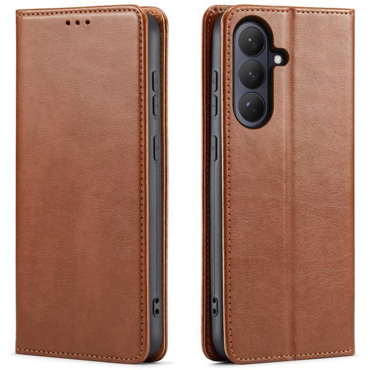 Custodia per telefono Fierre Shann PU in vera pelle, For Samsung Galaxy S26+ 5G, For Samsung Galaxy S26 Ultra 5G, For Samsung Galaxy S26 5G, For Samsung Galaxy S25 Edge 5G, For Samsung Galaxy S25 5G, For Samsung Galaxy S25+ 5G