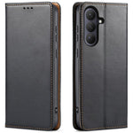 Custodia per telefono Fierre Shann PU in vera pelle, For Samsung Galaxy S26+ 5G, For Samsung Galaxy S26 Ultra 5G, For Samsung Galaxy S26 5G, For Samsung Galaxy S25 Edge 5G, For Samsung Galaxy S25 5G, For Samsung Galaxy S25+ 5G