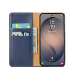 Custodia per telefono Fierre Shann PU in vera pelle, For Samsung Galaxy S26+ 5G, For Samsung Galaxy S26 Ultra 5G, For Samsung Galaxy S26 5G, For Samsung Galaxy S25 Edge 5G, For Samsung Galaxy S25 5G, For Samsung Galaxy S25+ 5G