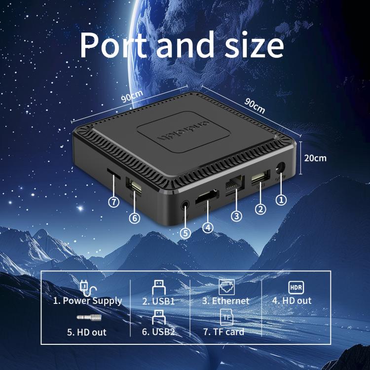 Q7 4K UHD Android 10 Smart TV Box Allwinner H313