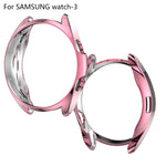 Custodia protettiva in TPU a metà confezione cava galvanica, For Samsung Galaxy Watch 3 41mm, For Samsung Galaxy Watch 3 45mm