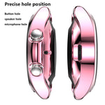 Custodia protettiva in TPU a metà confezione cava galvanica, For Samsung Galaxy Watch 3 41mm, For Samsung Galaxy Watch 3 45mm
