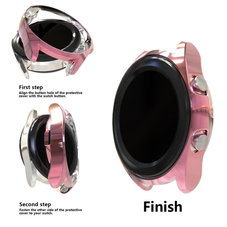 Custodia protettiva in TPU a metà confezione cava galvanica, For Samsung Galaxy Watch 3 41mm, For Samsung Galaxy Watch 3 45mm