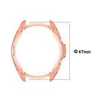 Custodia protettiva in TPU a metà confezione cava galvanica, For Samsung Galaxy Watch 3 41mm, For Samsung Galaxy Watch 3 45mm