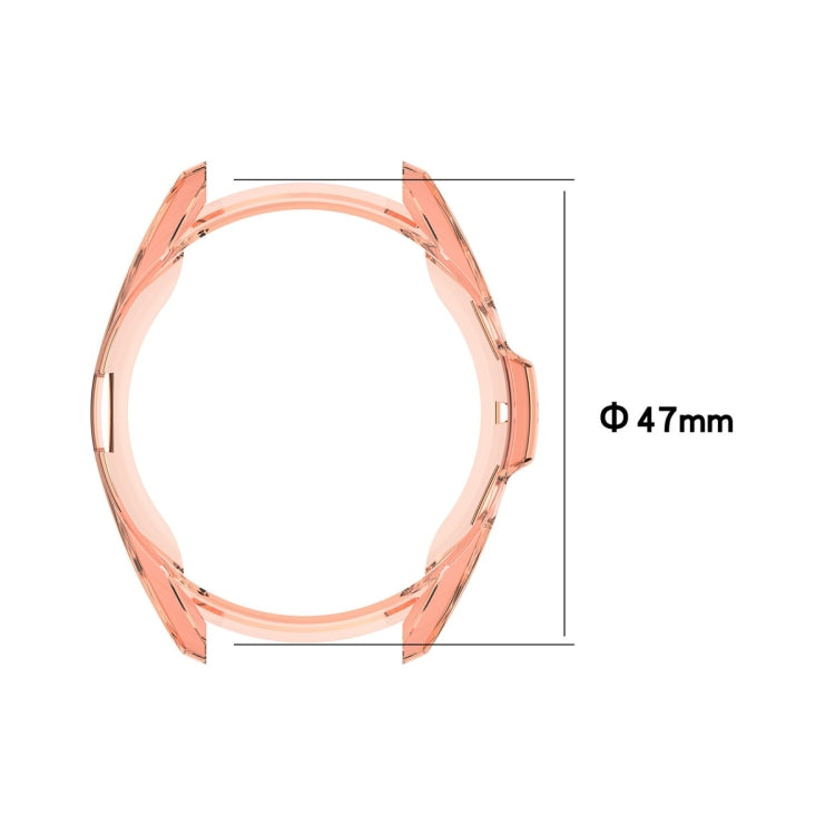 Custodia protettiva in TPU a metà confezione cava galvanica, For Samsung Galaxy Watch 3 41mm, For Samsung Galaxy Watch 3 45mm