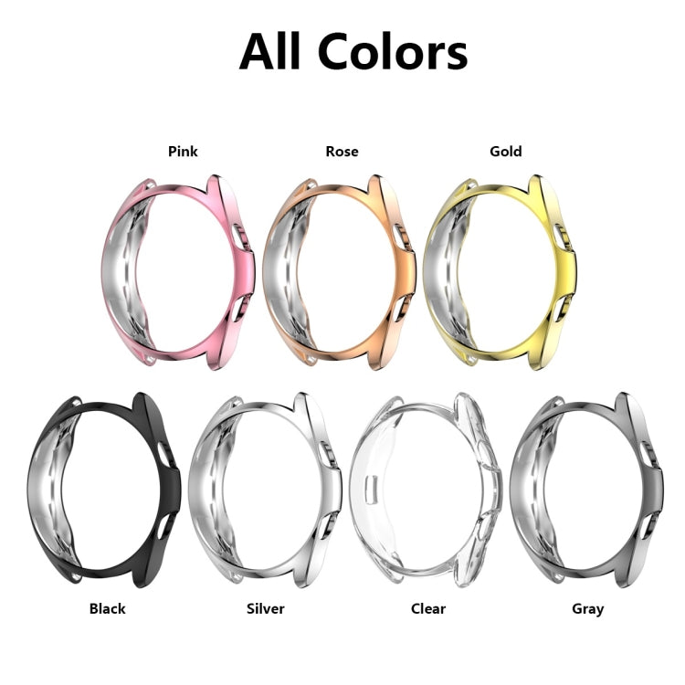 Custodia protettiva in TPU a metà confezione cava galvanica, For Samsung Galaxy Watch 3 41mm, For Samsung Galaxy Watch 3 45mm