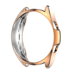 Custodia protettiva in TPU a metà confezione cava galvanica, For Samsung Galaxy Watch 3 41mm, For Samsung Galaxy Watch 3 45mm