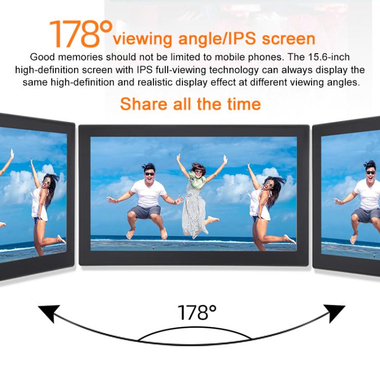 XCLT2150 Schermo IPS da 21,5 pollici WiFi Digital Cloud Photo Frame Macchina pubblicitaria LED montata a parete, US Plug, UK Plug, EU Plug, AU Plug