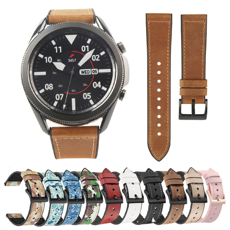Cinturino di ricambio per cinturino in TPU + pelle, For Samsung Galaxy Watch 3 41mm