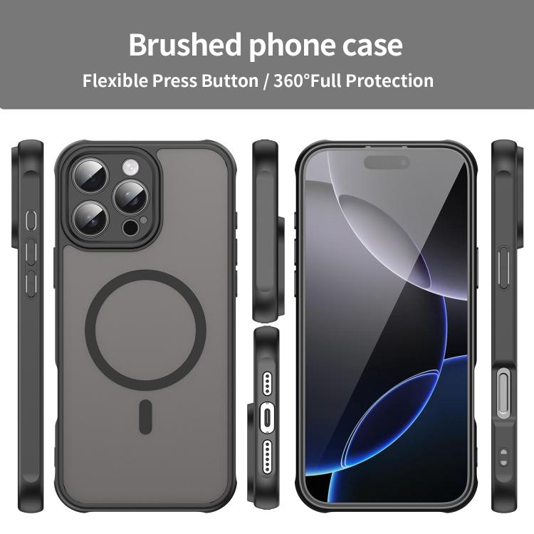 Custodia per telefono Magsafe in TPU ibrida per PC e Fan Dun Series, con finitura satinata, For iPhone 15 Pro Max, For iPhone 15 Pro, For iPhone 15 Plus, For iPhone 15, For iPhone 14 Plus, For iPhone 14