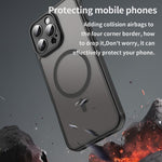 Custodia per telefono Magsafe in TPU ibrida per PC e Fan Dun Series, con finitura satinata, For iPhone 15 Pro Max, For iPhone 15 Pro, For iPhone 15 Plus, For iPhone 15, For iPhone 14 Plus, For iPhone 14